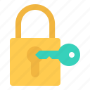 padlock, input, key, security, lock, safety, protection
