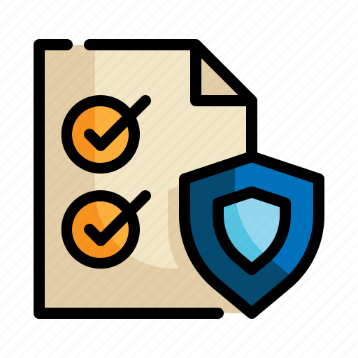 Data, shield, check, list, protection icon icon - Download on Iconfinder