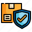 delivery, box, parcel, package, transportation, protection icon 