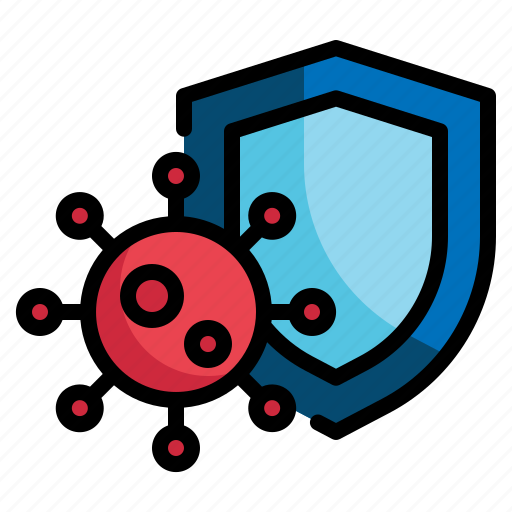 Virus, shield, guard, protection icon icon - Download on Iconfinder