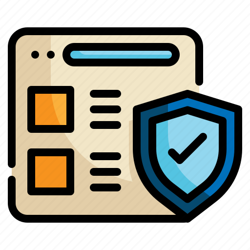 Web, page, security, shield, internet, protection icon icon - Download on Iconfinder
