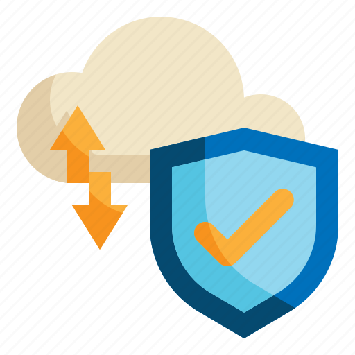 Cloud, computing, data, shield, database, storage, protection icon icon - Download on Iconfinder