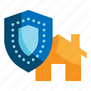 home, insurance, shield, protection icon, property