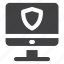 monitor, screen, security, shield 