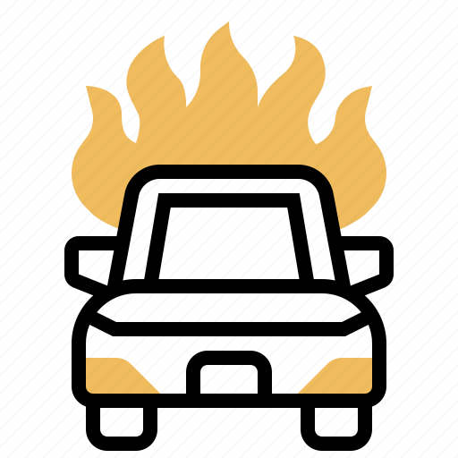 Arson, burn, car, destroy, fire icon - Download on Iconfinder