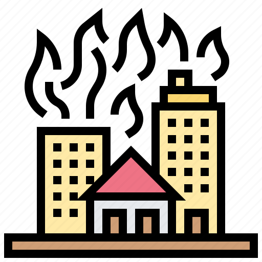 Arson, building, burn, fire, firefighter icon - Download on Iconfinder