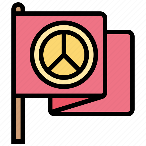 Flag, freedom, peace, protest icon - Download on Iconfinder