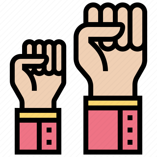 Activist, crowd, hand, protest, strike icon - Download on Iconfinder