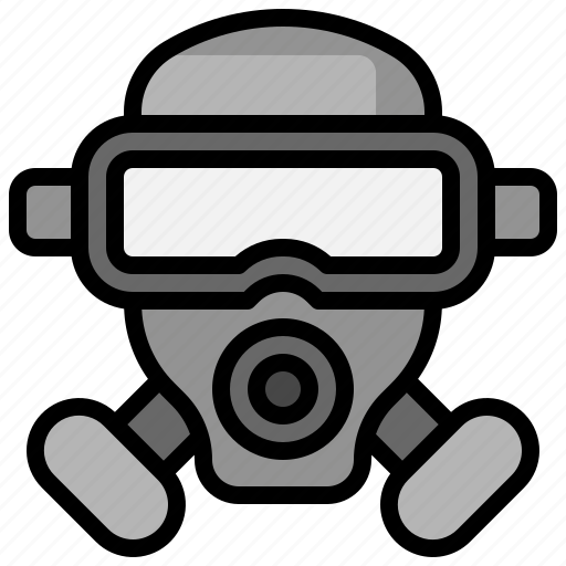 Biological, gas, hazard, healthcare, mask, medical, respirator icon - Download on Iconfinder
