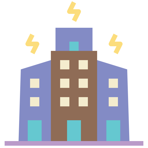 Building, construction, urban, power, energy icon - Free download