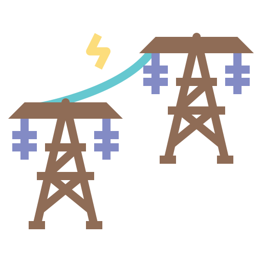 Lines, electricity, electrical, energy, cable icon - Free download