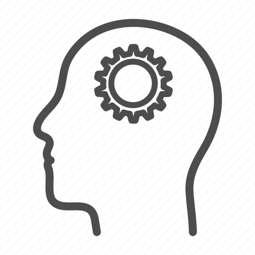 Gear, psychology, thinking, mind icon - Download on Iconfinder