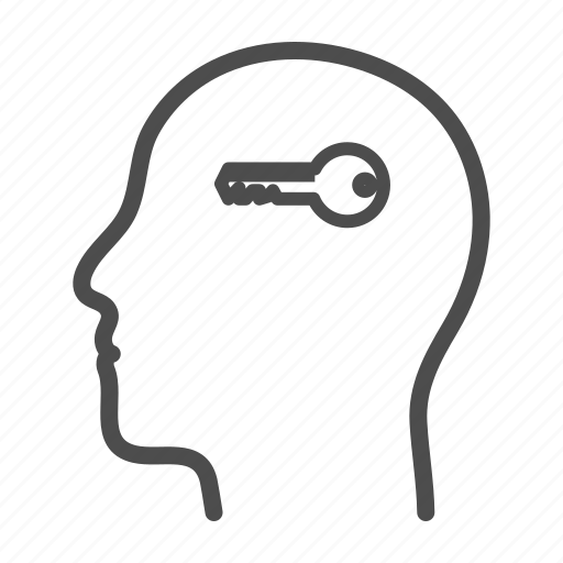Key, psychology, head, mind icon - Download on Iconfinder