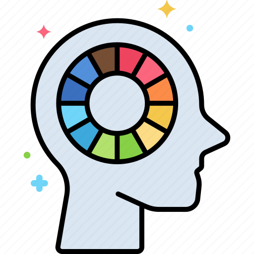Psychology, of, color icon - Download on Iconfinder