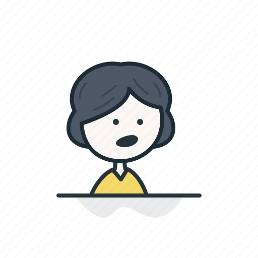 Woman, cartoon, clothing, female, person, shirt icon - Download on Iconfinder
