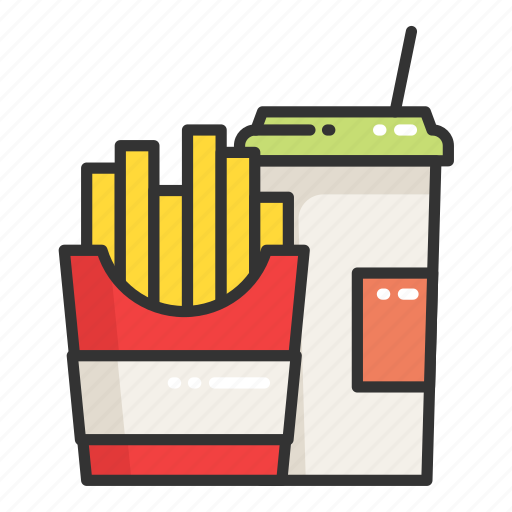 Drink, fast, food, french, fries, place, soda icon - Download on Iconfinder