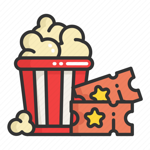 Cinema, film, movie, place, popcorn, ticket icon - Download on Iconfinder