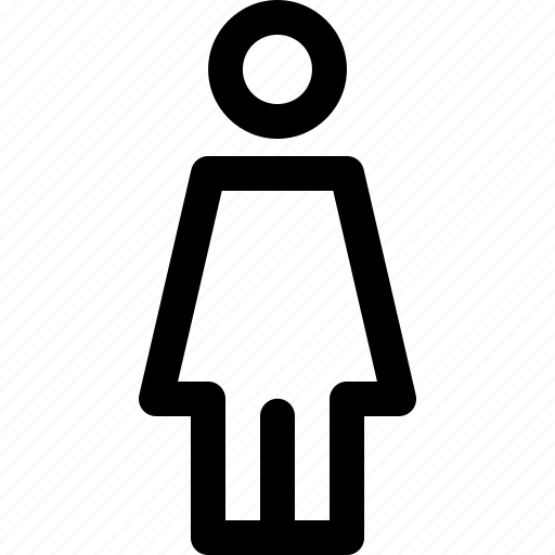 Bathroom, fashion, female, lady, profile, toilet, woman icon - Download on Iconfinder