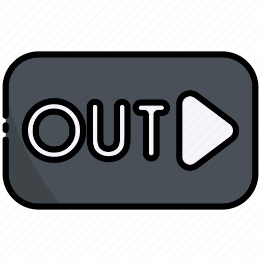 Out, exit, right, down icon - Download on Iconfinder