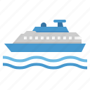 boat, cruiser, ferry, ocean, ship