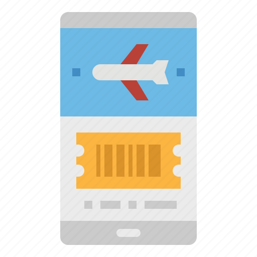 Mobile, online, phone, ticket, train icon - Download on Iconfinder