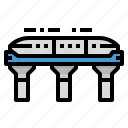 monorail, public, railway, train, transportation