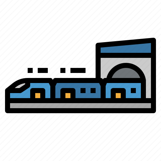 Metro, public, railway, train, transport icon - Download on Iconfinder