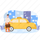 taxi, car, vehicle, travel, transport, passenger, holiday, cab, transportation
