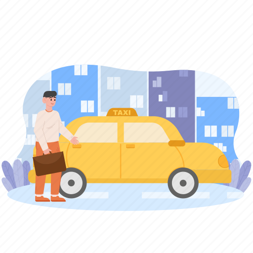 Taxi, car, vehicle, travel, transport, passenger, holiday icon - Download on Iconfinder