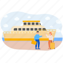 ship, boat, transport, travel, transportation, holiday, vacation, tourists, journey