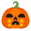 creepy, cry, emoji, halloween, horror, pumpkin, scary 
