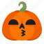 creepy, emoji, halloween, horror, kiss, pumpkin, scary 