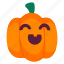 baby, pumpkin, halloween, sticker, vegetable, food, face, expression, spooky, illustration, scary, horror 