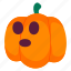 confused, pumpkin, halloween, sticker, vegetable, food, face, expression, spooky, illustration, scary, horror 