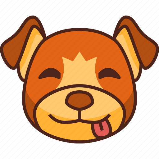 Hungry, emoji, emoticon, dog, pet, cute, puppy icon - Download on Iconfinder