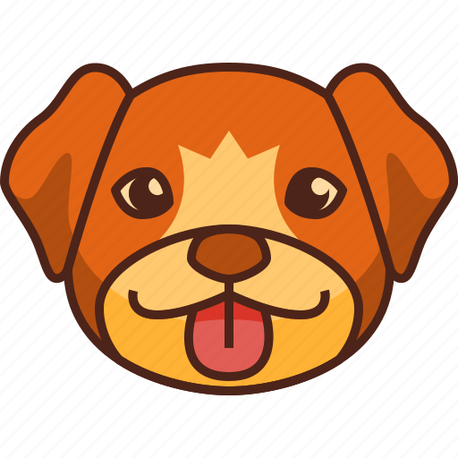 Tongue out, emoji, emoticon, dog, pet, cute, puppy icon - Download on Iconfinder
