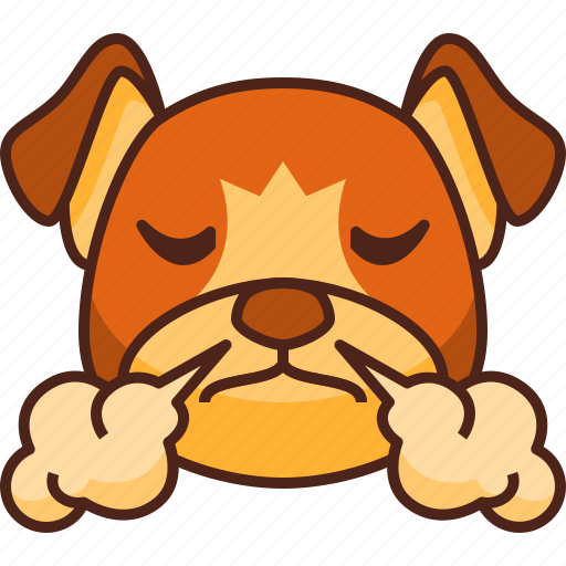 Mad, emoji, emoticon, dog, pet, cute, puppy icon - Download on Iconfinder