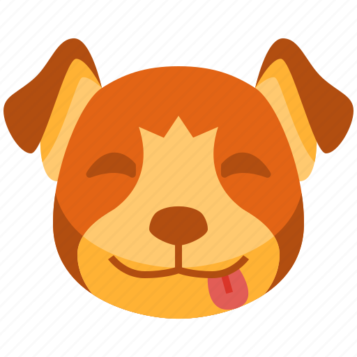 Hungry, emoji, emoticon, dog, pet, cute, puppy icon - Download on Iconfinder