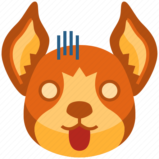 Shocked, emoji, emoticon, dog, pet, cute, puppy icon - Download on Iconfinder