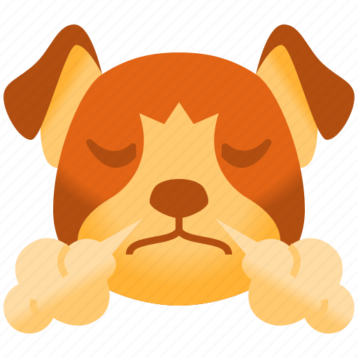 Mad, emoji, emoticon, dog, pet, cute, puppy icon - Download on Iconfinder