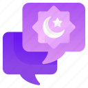 message, communication, chat, interaction, ramadan