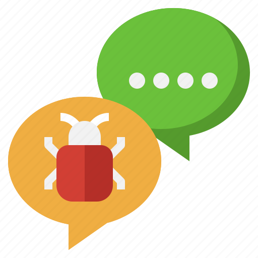 Conversation, quality, control, assurance, report, bug, communications icon - Download on Iconfinder