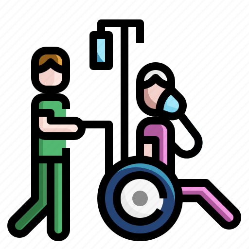 Disabled, emergency, infectious, patient, treatment, wheelchair icon - Download on Iconfinder