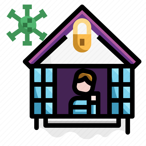 Cautious, face, home, house, mask, pandemic, quarantine icon - Download on Iconfinder