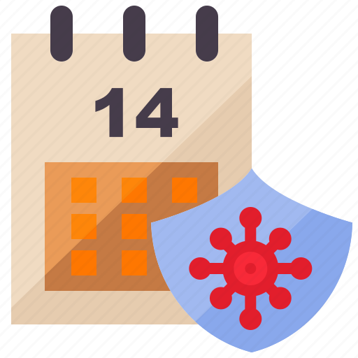 Calendar, coronavirus, covid, covid-19, date, protection, quarantine icon - Download on Iconfinder