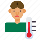 covid, flu, heat, high temperature, quarantine, temperature, thermometer 