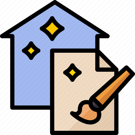 Coronavirus, covid, drawing, paint, quarantine, stay at home, stay home icon - Download on Iconfinder