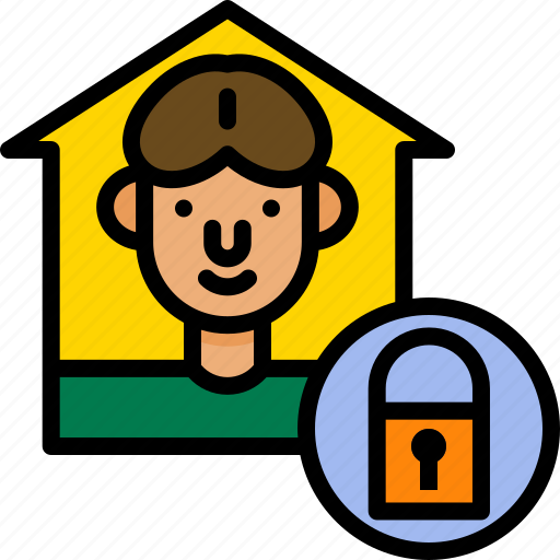 Coronavirus, covid, lock, protection, quarantine, safety, stay home icon - Download on Iconfinder