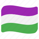 flag, genderqueer, queer, gq, lgbt, lgbtq, pride 