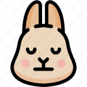 emoji, emotion, expression, face, feeling, neutral, rabbit